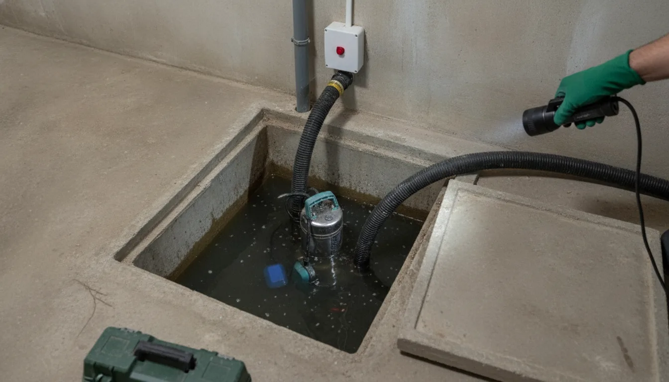 Dépannage pompe de relevage Le Relecq-Kerhuon – problème / diagnostic
